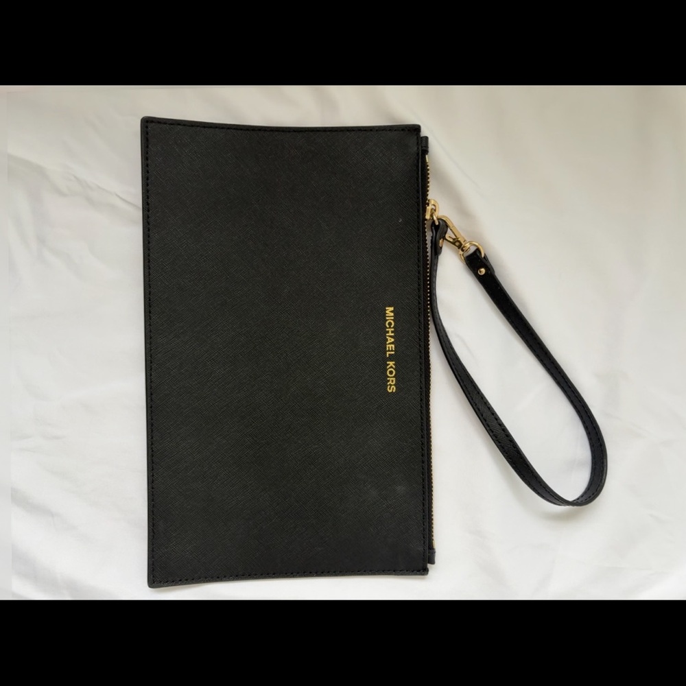 Michael Kors Black Wristlet Bag